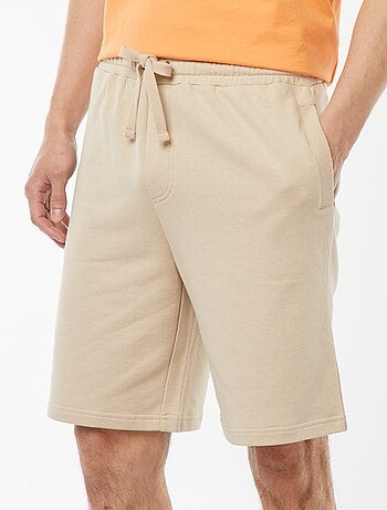 Bermuda in tessuto felpato leggero