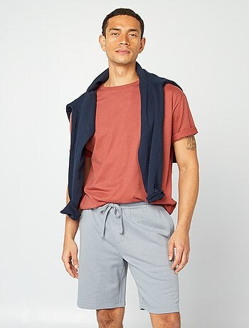 Bermuda in tessuto felpato leggero