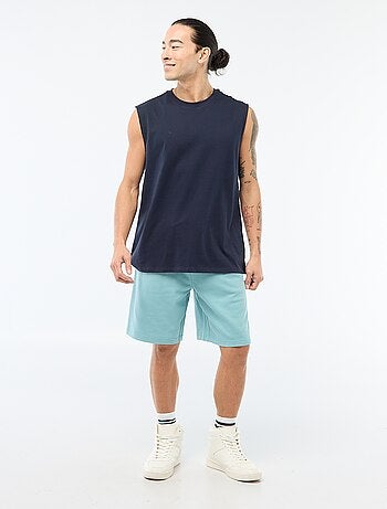 Bermuda in tessuto felpato leggero