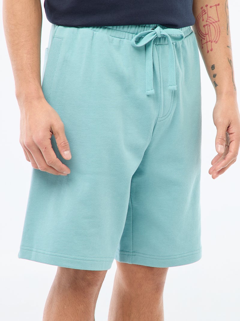 Bermuda in tessuto felpato leggero Blu - Kiabi