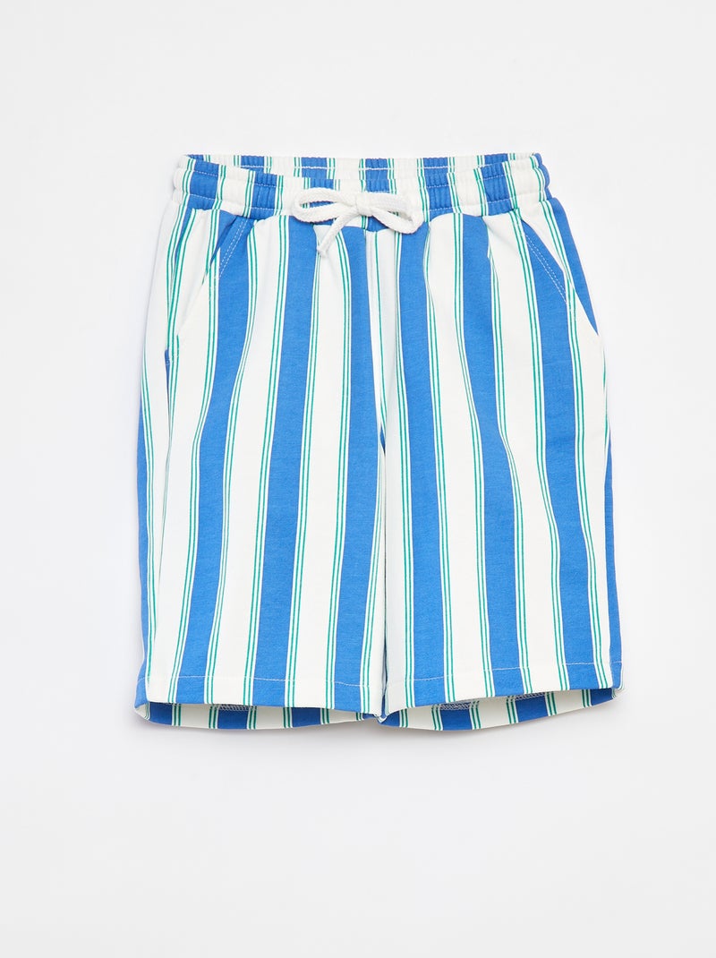 Bermuda in tessuto felpato leggero con motivo GIALLO - Kiabi