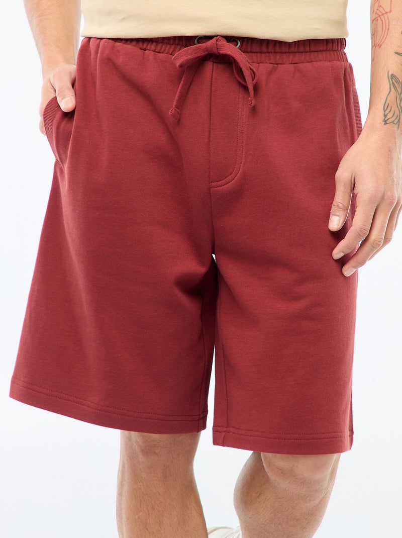 Bermuda in tessuto felpato leggero Marrone - Kiabi