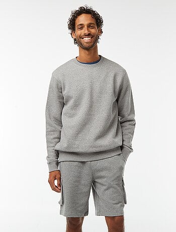 Bermuda in tessuto felpato leggero multitasche