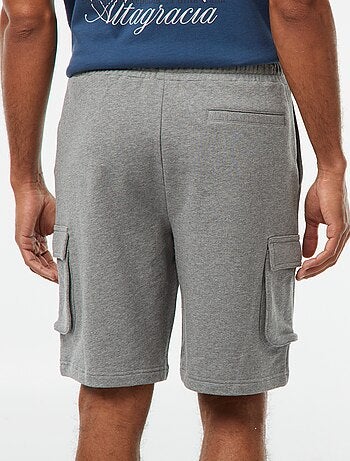 Bermuda in tessuto felpato leggero multitasche