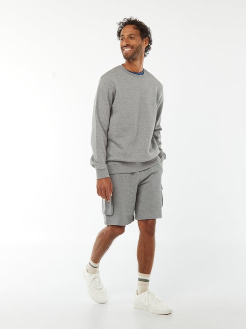 Bermuda in tessuto felpato leggero multitasche - Kiabi