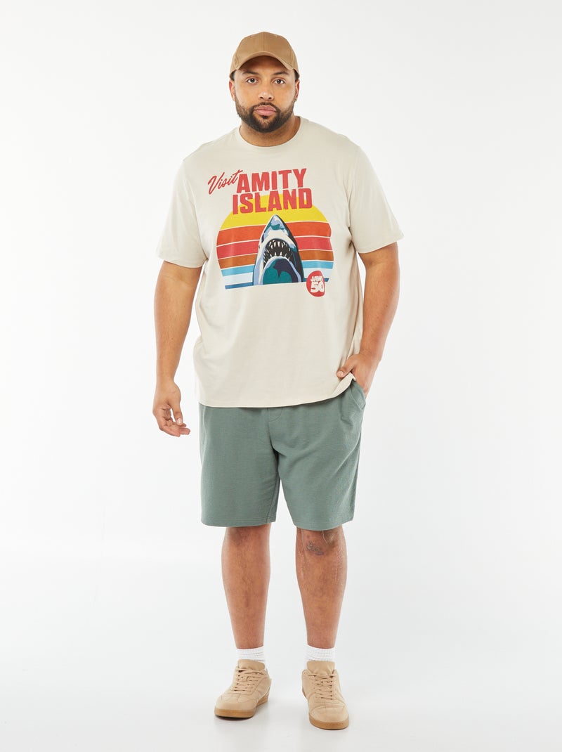 Bermuda in tessuto felpato leggero VERDE - Kiabi