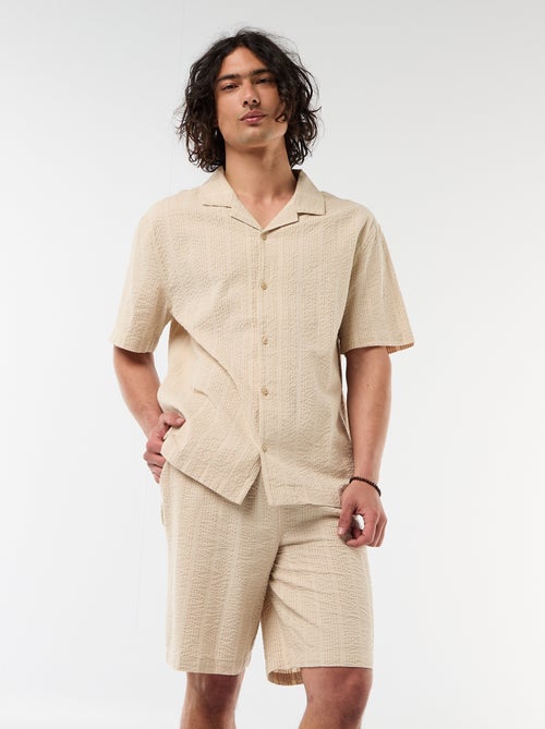 Bermuda in tessuto tipo crêpe - Kiabi