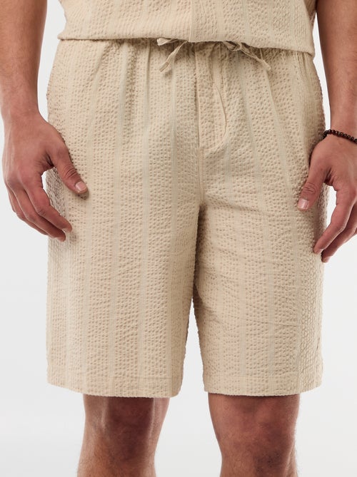 Bermuda in tessuto tipo crêpe - Kiabi