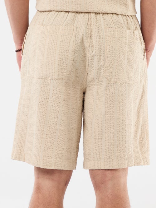Bermuda in tessuto tipo crêpe - Kiabi