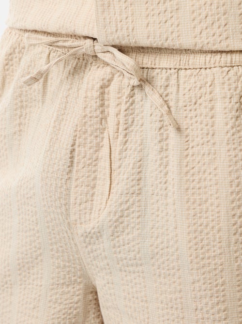 Bermuda in tessuto tipo crêpe - Kiabi