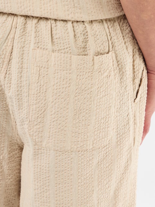 Bermuda in tessuto tipo crêpe - Kiabi