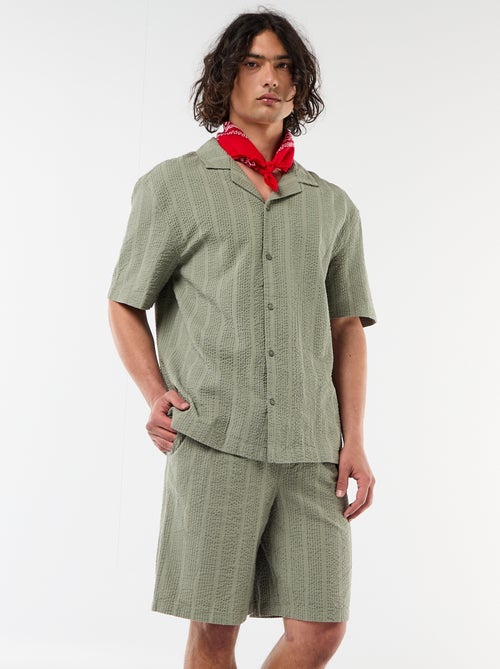 Bermuda in tessuto tipo crêpe - Kiabi