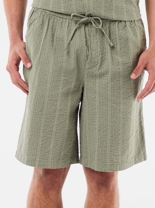 Bermuda in tessuto tipo crêpe - Kiabi