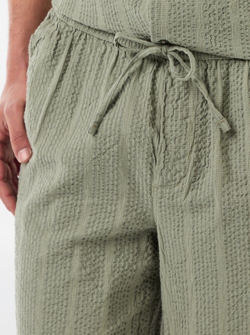 Bermuda in tessuto tipo crêpe - Kiabi