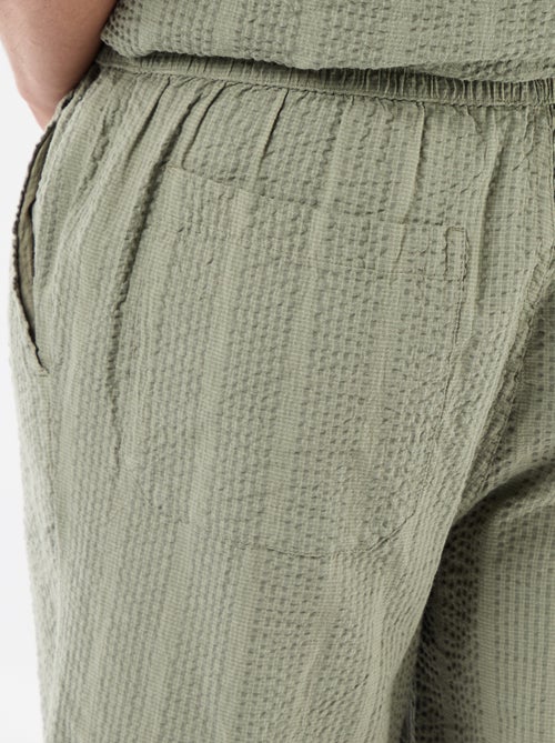 Bermuda in tessuto tipo crêpe - Kiabi