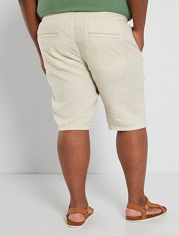 Bermuda chino, 5 tasche, denim, con cintura - taglia 60 - Kiabi