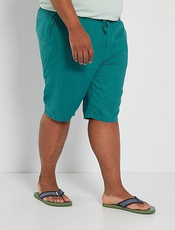 Bermuda chino, 5 tasche, denim, con cintura - taglia 60 - Kiabi