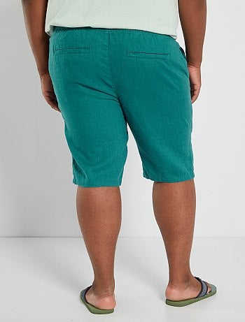 Bermuda chino, 5 tasche, denim, con cintura - taglia 60 - Kiabi
