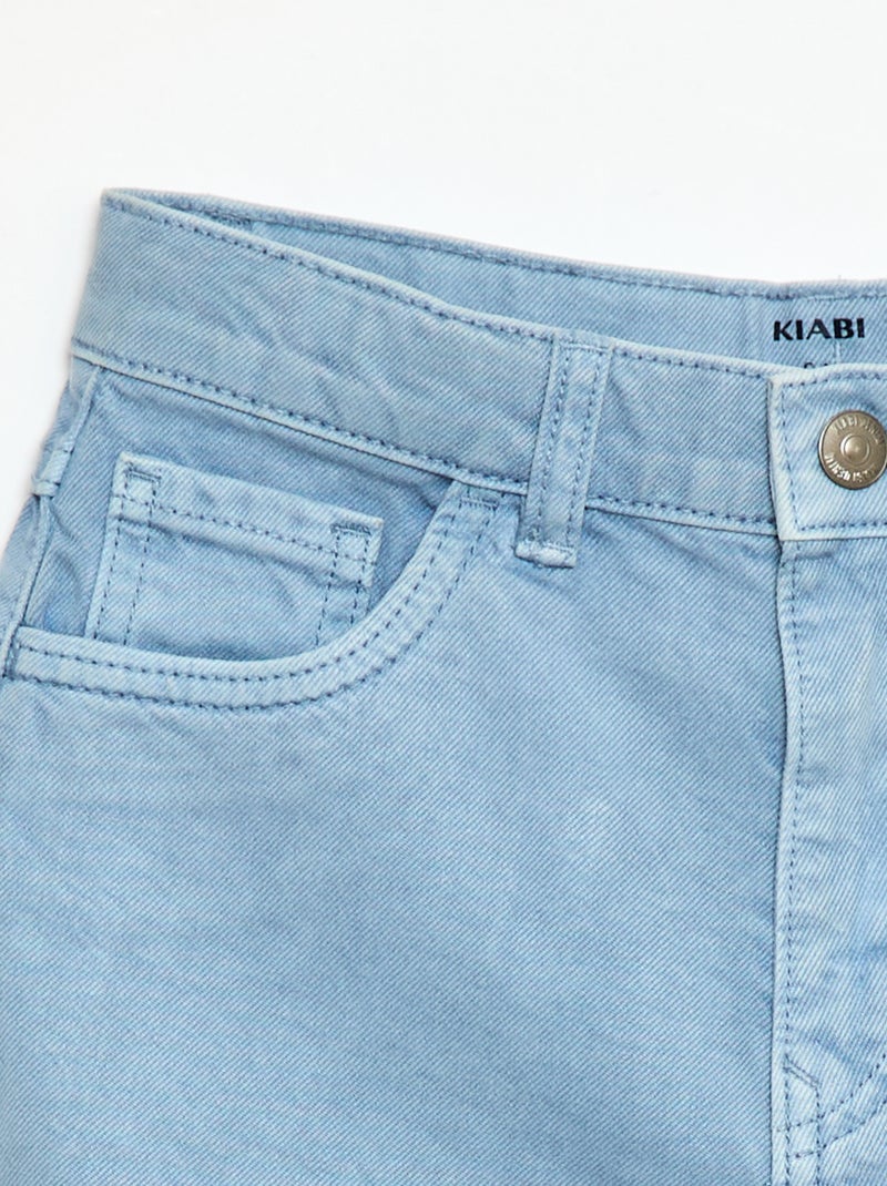 Bermuda in twill 5 tasche Blu - Kiabi