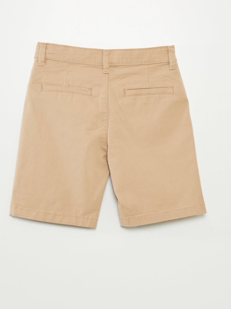 Bermuda in twill BEIGE - Kiabi
