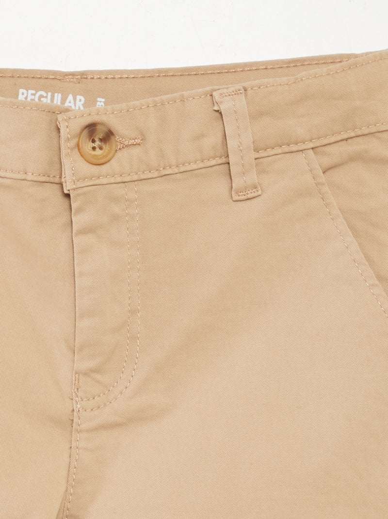 Bermuda in twill BEIGE - Kiabi