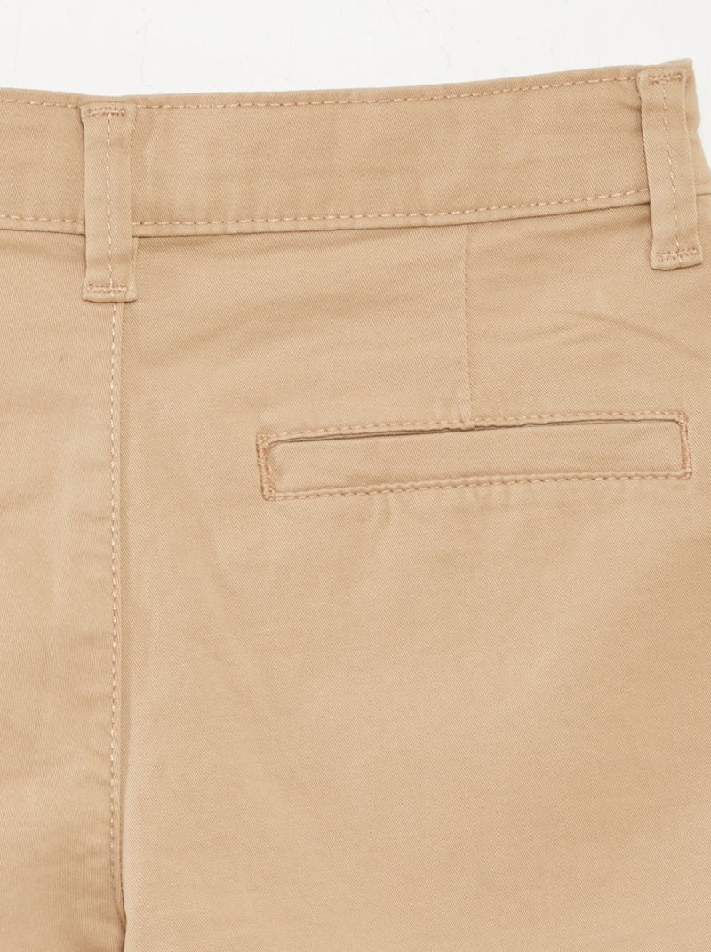 Bermuda in twill BEIGE - Kiabi