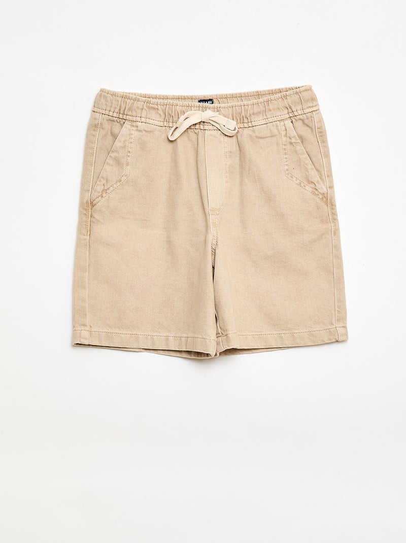 Bermuda in twill Beige - Kiabi