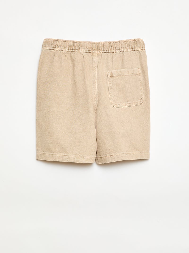 Bermuda in twill Beige - Kiabi