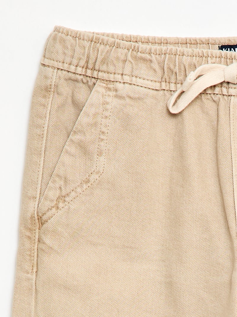 Bermuda in twill Beige - Kiabi
