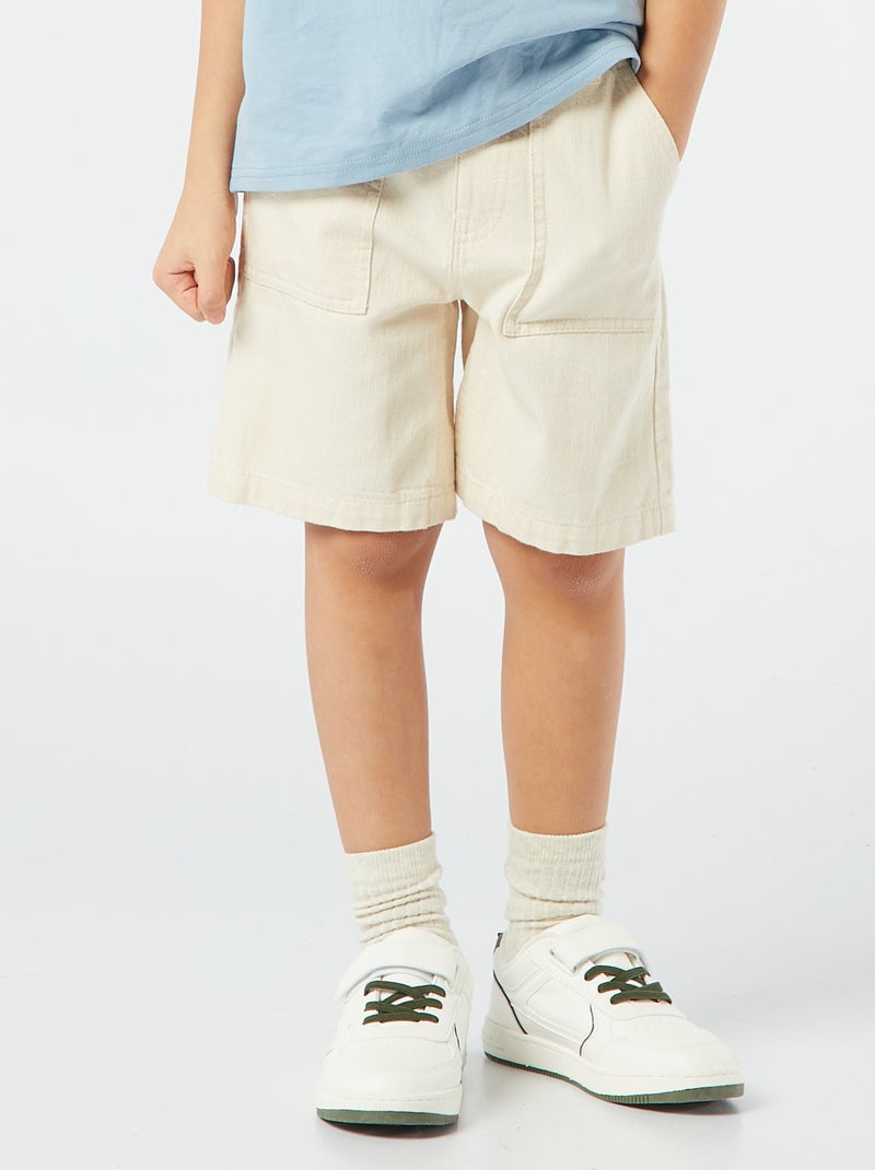 Bermuda in twill BIANCO - Kiabi