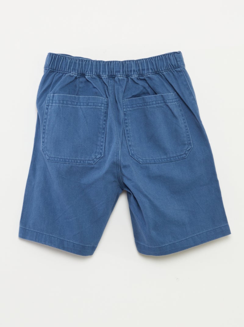 Bermuda in twill BLU - Kiabi