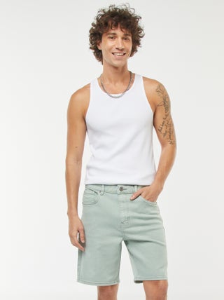 Bermuda in twill con 5 tasche