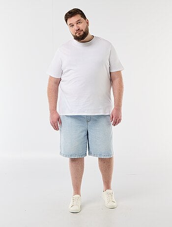 Bermuda in twill con coulisse