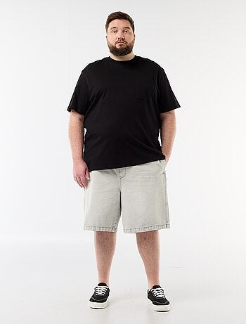 Bermuda in twill con coulisse