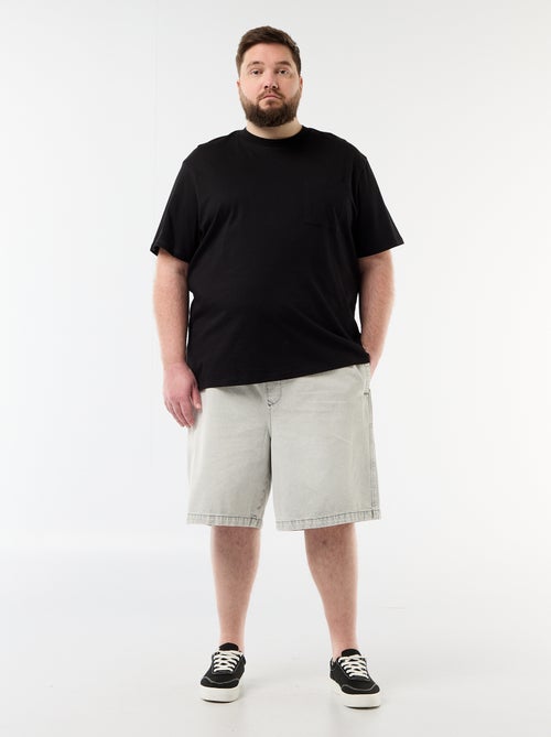 Bermuda in twill con coulisse - Kiabi