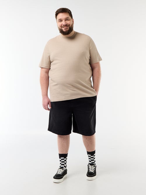 Bermuda in twill con coulisse - Kiabi