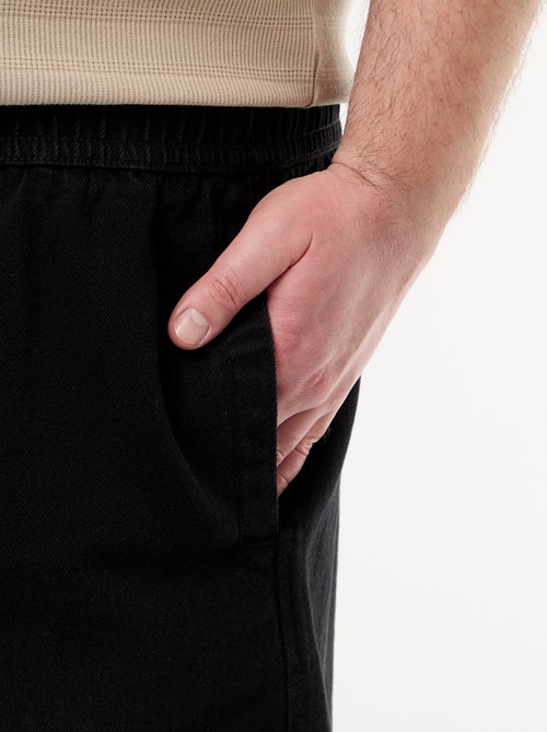 Bermuda in twill con coulisse - Kiabi