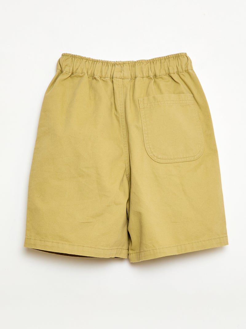 Bermuda in twill Kaki - Kiabi