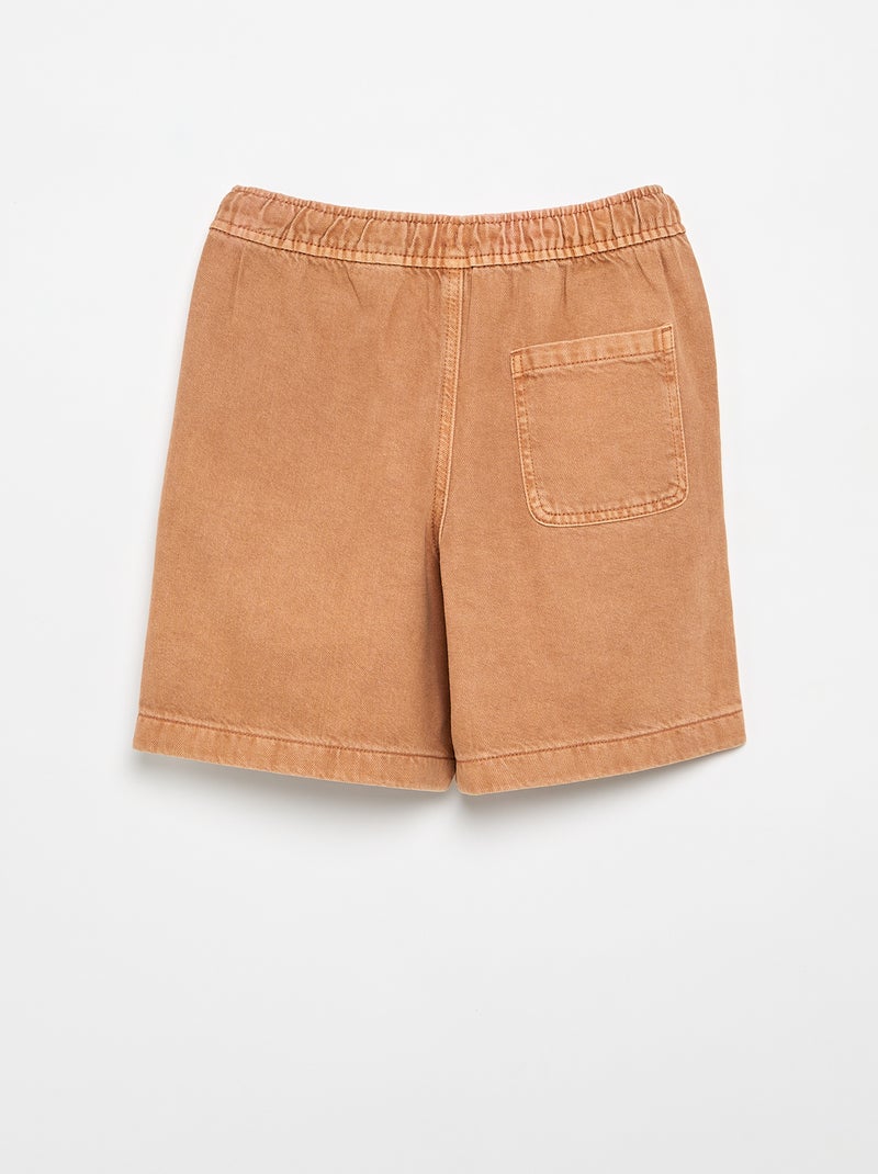 Bermuda in twill Marrone - Kiabi