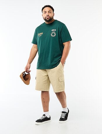 Bermuda in twill multitasche