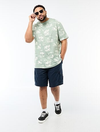 Bermuda in twill multitasche