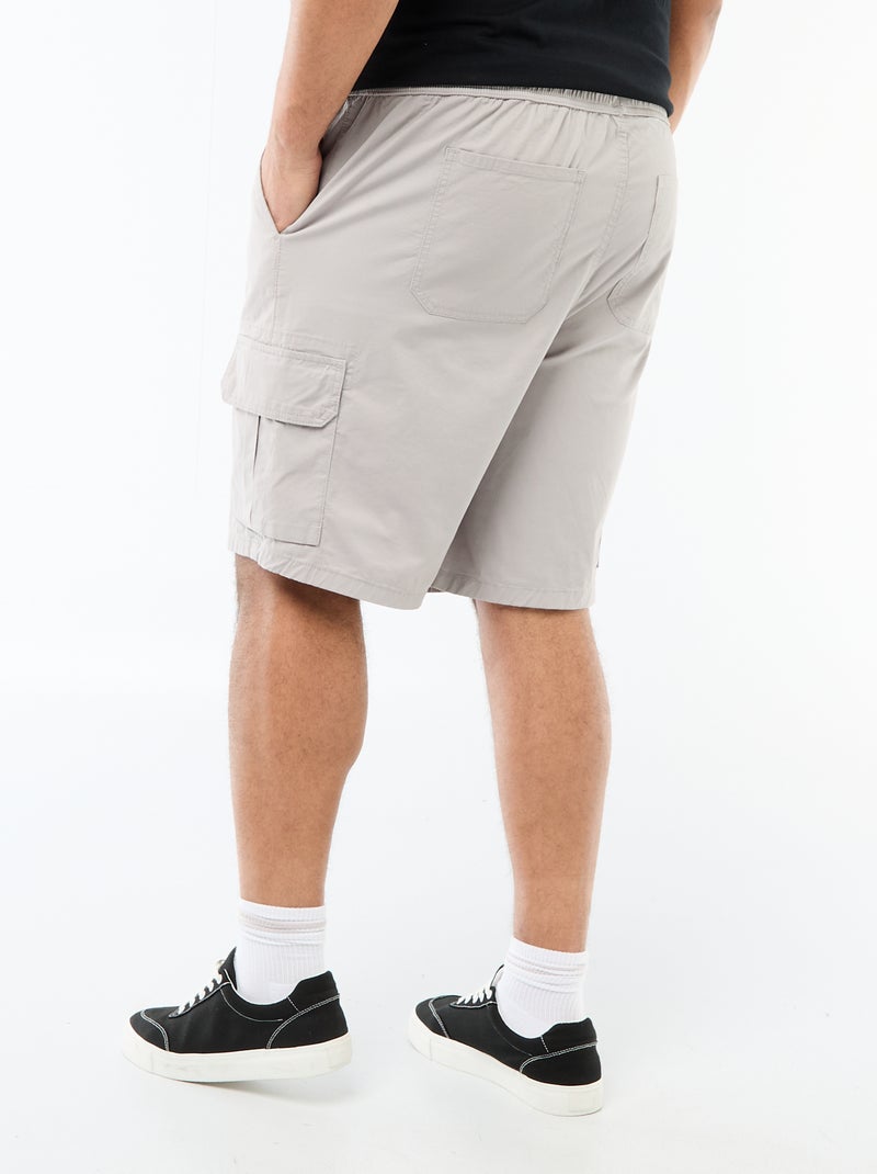 Bermuda in twill multitasche Grigio - Kiabi