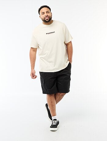 Bermuda in twill multitasche