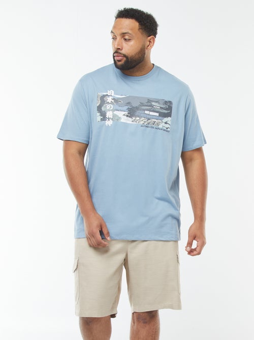 Bermuda in twill tinta unita con tasche laterali - Kiabi