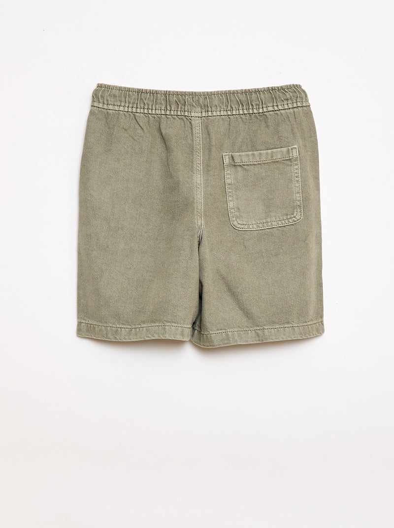 Bermuda in twill Verde - Kiabi