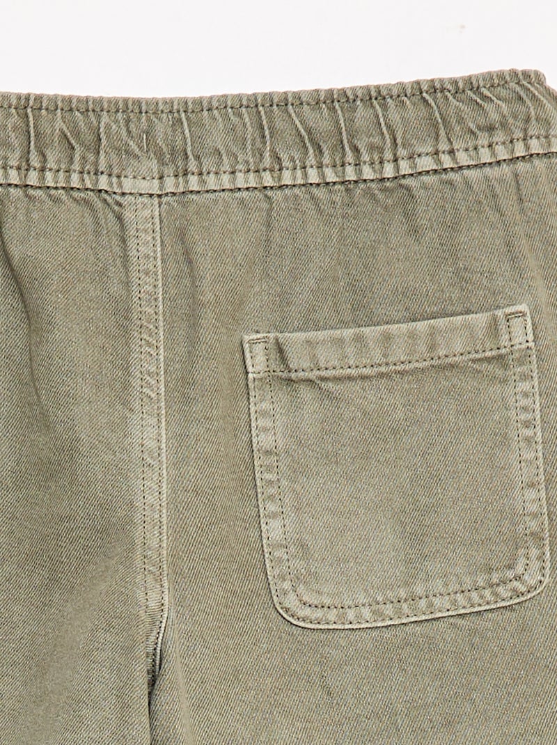 Bermuda in twill Verde - Kiabi