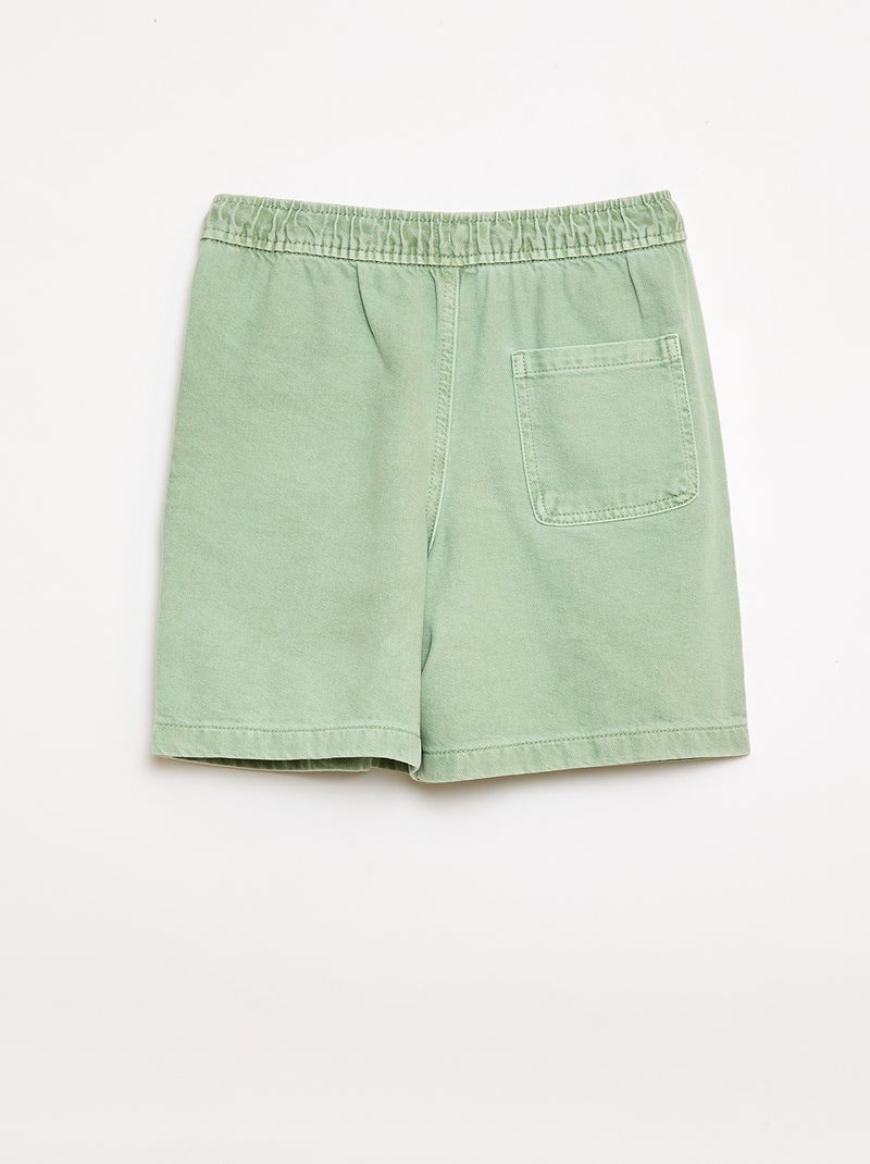 Bermuda in twill Verde - Kiabi