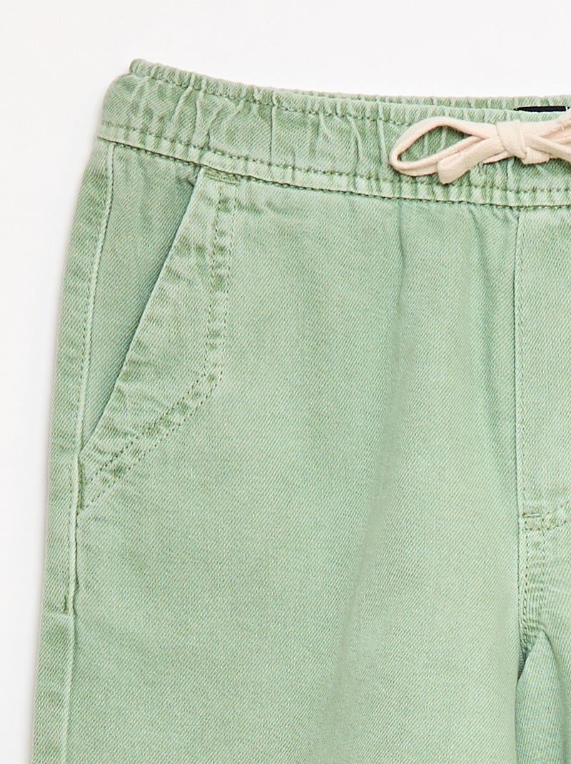 Bermuda in twill Verde - Kiabi