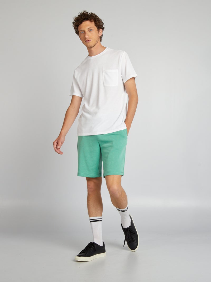 Bermuda joggers in tessuto felpato leggero VERDE - Kiabi