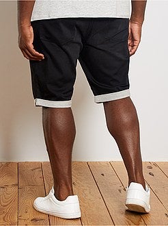 Taglie forti Uomo - Bermuda jogging denim - Kiabi